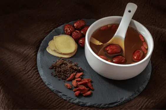 bebida de té holística