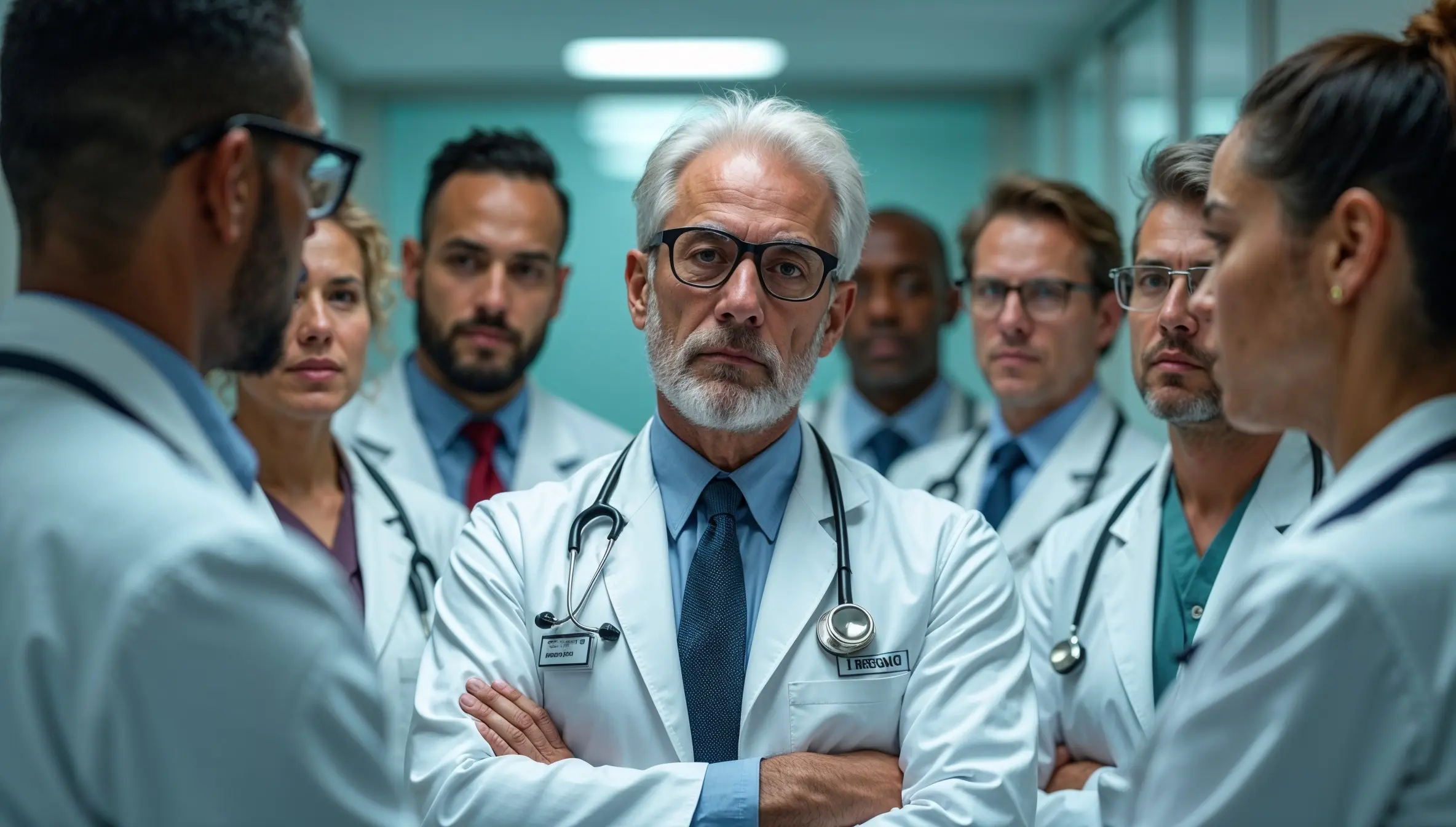 Grupo de científicos discutiendo sobre si la kinesiología es verdad o mentira