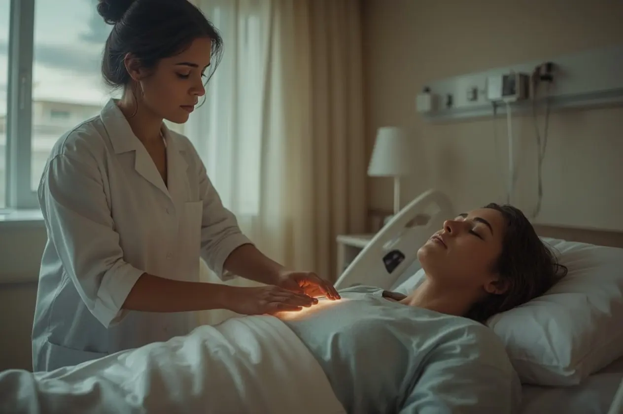 Sesión de Reiki en hospital