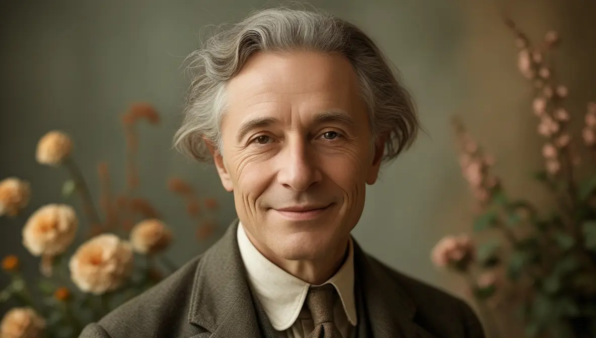 Foto IA representando a Edward Bach creador de las flores de Bach