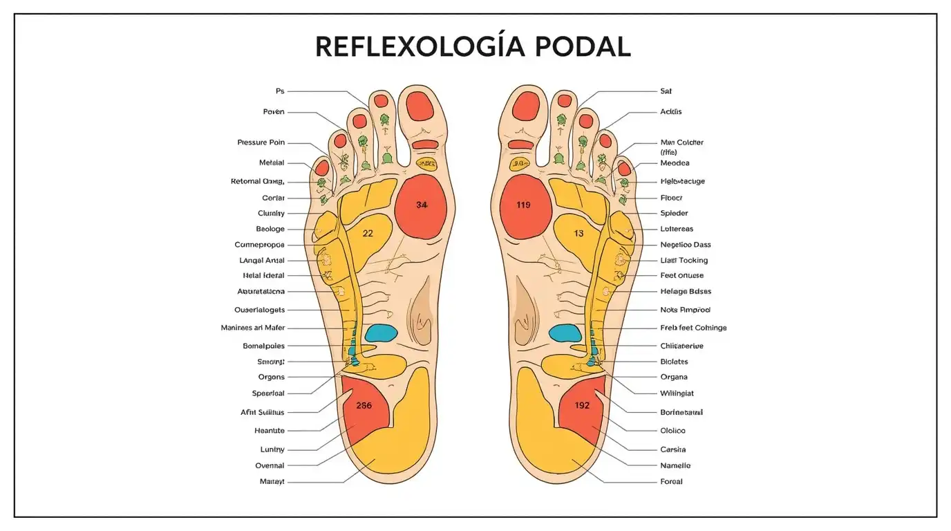 Mapa de reflexología podal
